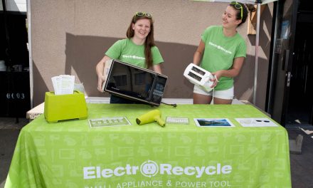 ElectroRecycle Ambassadors spend Wednesday at Osoyoos Bottle Depot