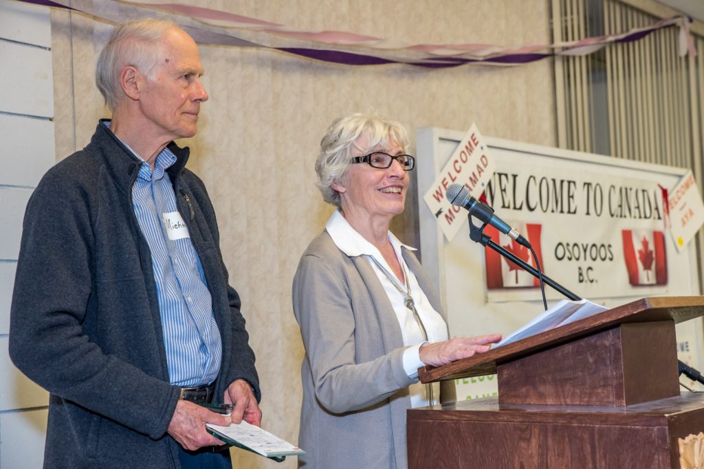 Michael and Vera Ryan urge members of the community to become friends with the Tabanjat Karbouj family and extend to them Canada's warmest welcome. (Richard McGuire photo)