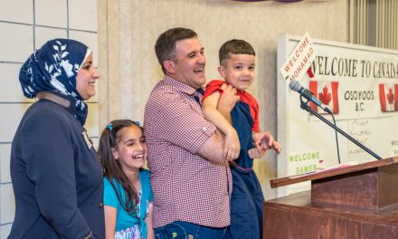 Syrian refugee family learning English, adapting to life in Osoyoos community