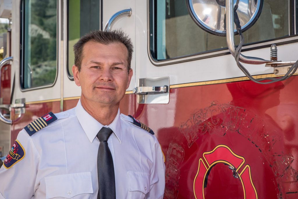 Rob Burk is stepping down as fire chief of the Anarchist Mountain Fire Department, but he plans to stay on as a member. Burk said the volunteer position didn't leave him enough time for his personal life. (Richard McGuire photo)