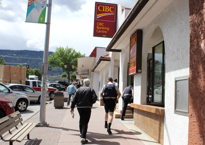 TWO ARRESTED FOLLOWING BANK HEIST