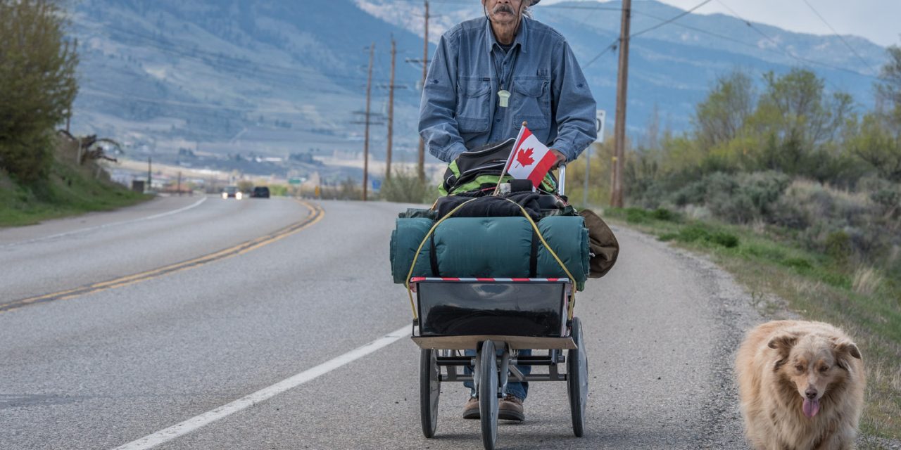 Penticton man passes through Osoyoos on journey to bring attention to societal issues