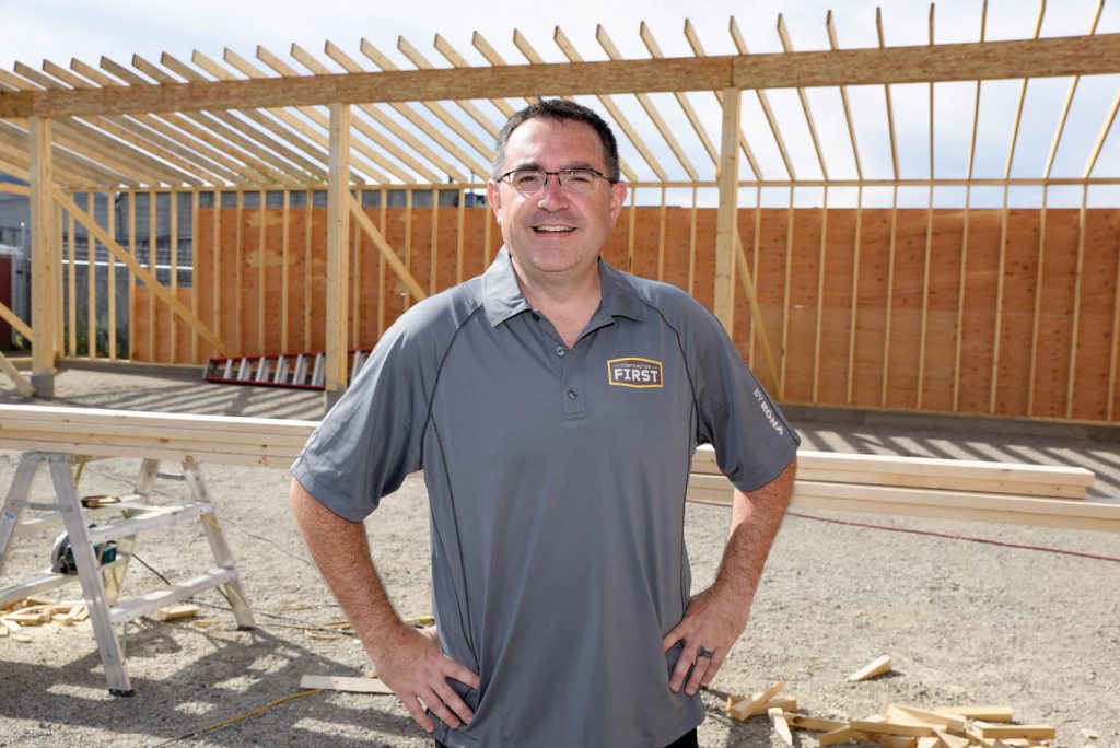 Chad Mielke is looking forward to the opening of a Contractors First By Rona outlet in Osoyoos. His family has owned and operated the Rona Home Centre in Penticton for 12 years. The Osoyoos outlet, aimed at contractors, is scheduled to open in mid August. (Richard McGuire photo)