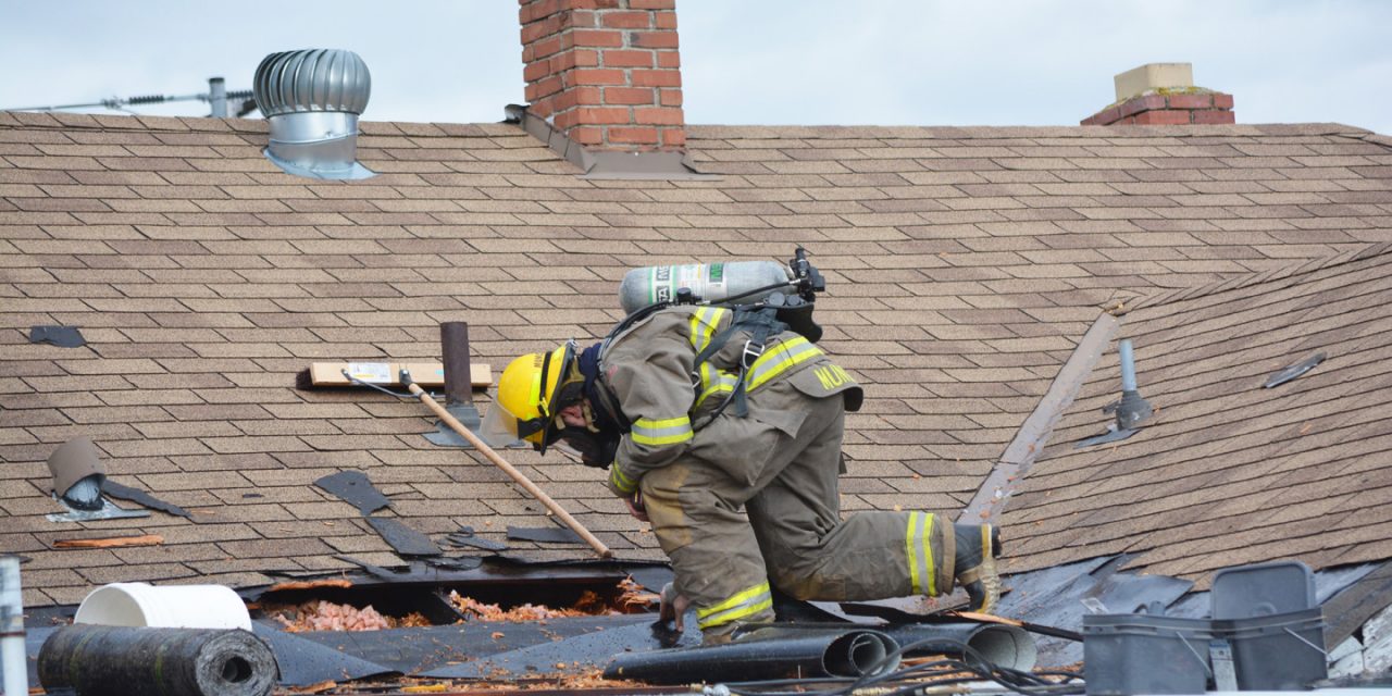 Firefighters respond to roof fire