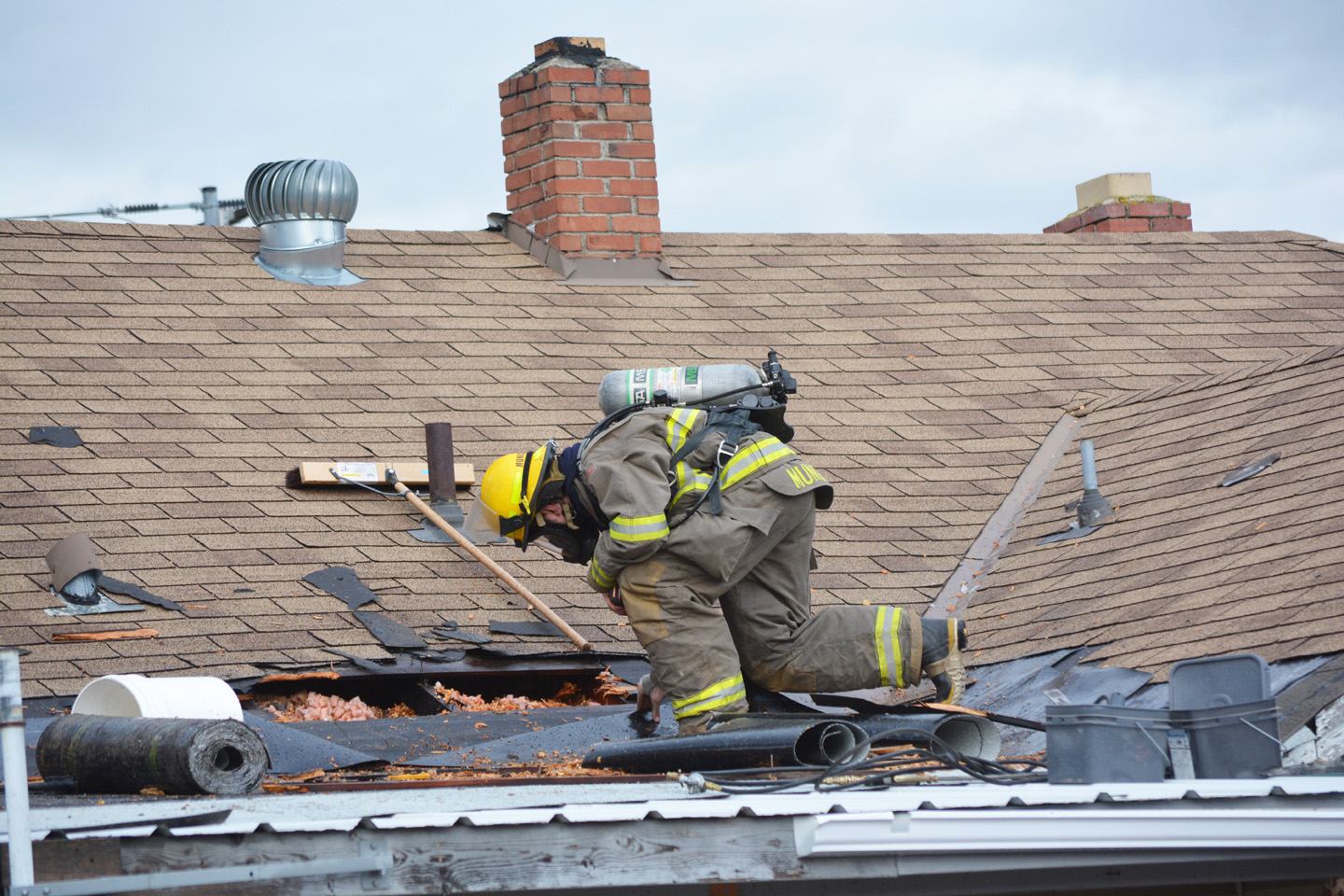 Firefighters respond to roof fire TimesChronicle.ca