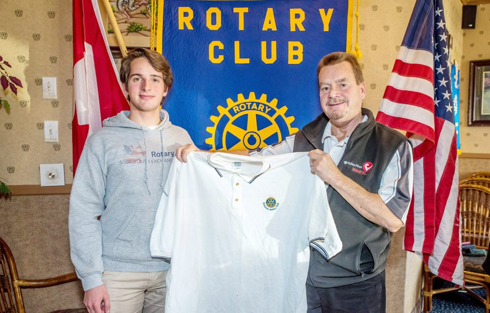 Italian Rotary student has no time to be homesick