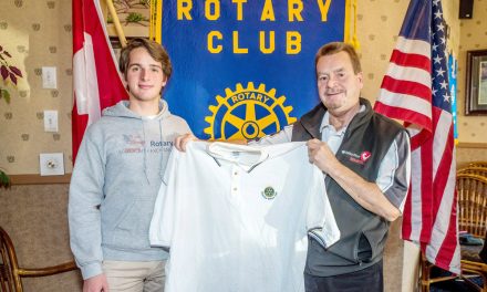 Italian Rotary student has no time to be homesick