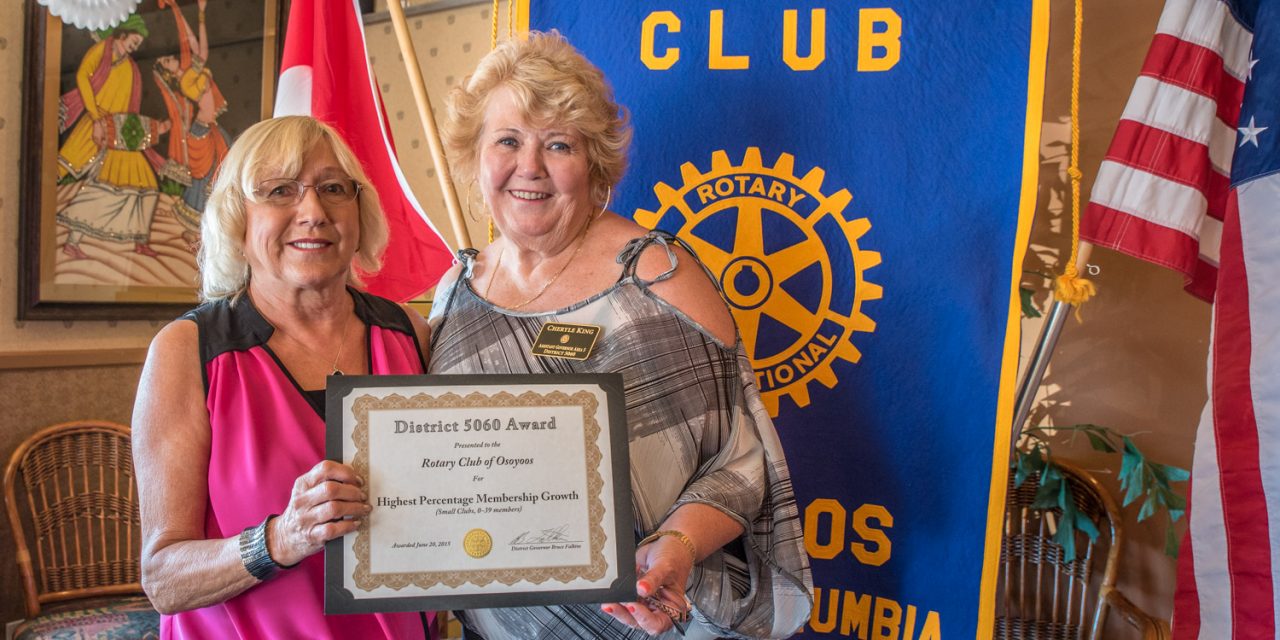 Rotary marks successful year as presidency changes hands