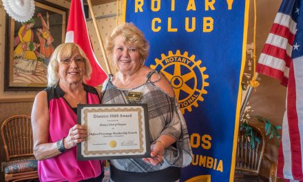 Rotary marks successful year as presidency changes hands