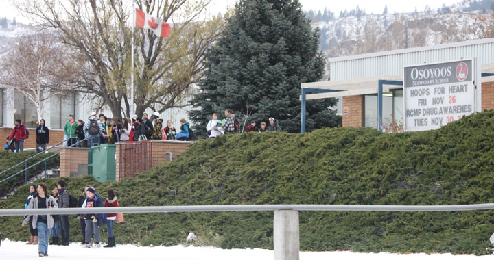 schoolclosuredec1web Facing increasing operational costs and looming funding cuts from the provincial government, School District 53 is considering several options to save cash including the proposed closure of Osoyoos Secondary School. Photo by Paul Everest - Click on picture for larger image