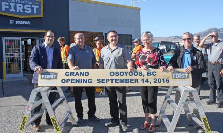 Mielke family thrilled to be back in Osoyoos as Contractors First by Rona outlet holds official grand opening