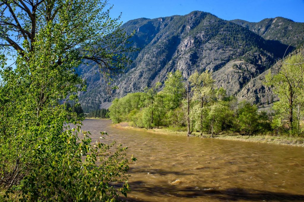 With recent spring runoff, the waters of the Similkameen River are especially high. (Richard McGuire photo)