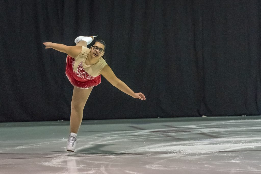 Amareet Bains performed a solo at the Sun Bowl Skating Club's Showcase 2015 last Thursday. (Richard McGuire photo)