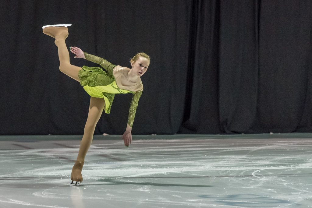 Laura Devries performed a solo at the Sun Bowl Skating Club's Showcase 2015 last Thursday. (Richard McGuire photo)