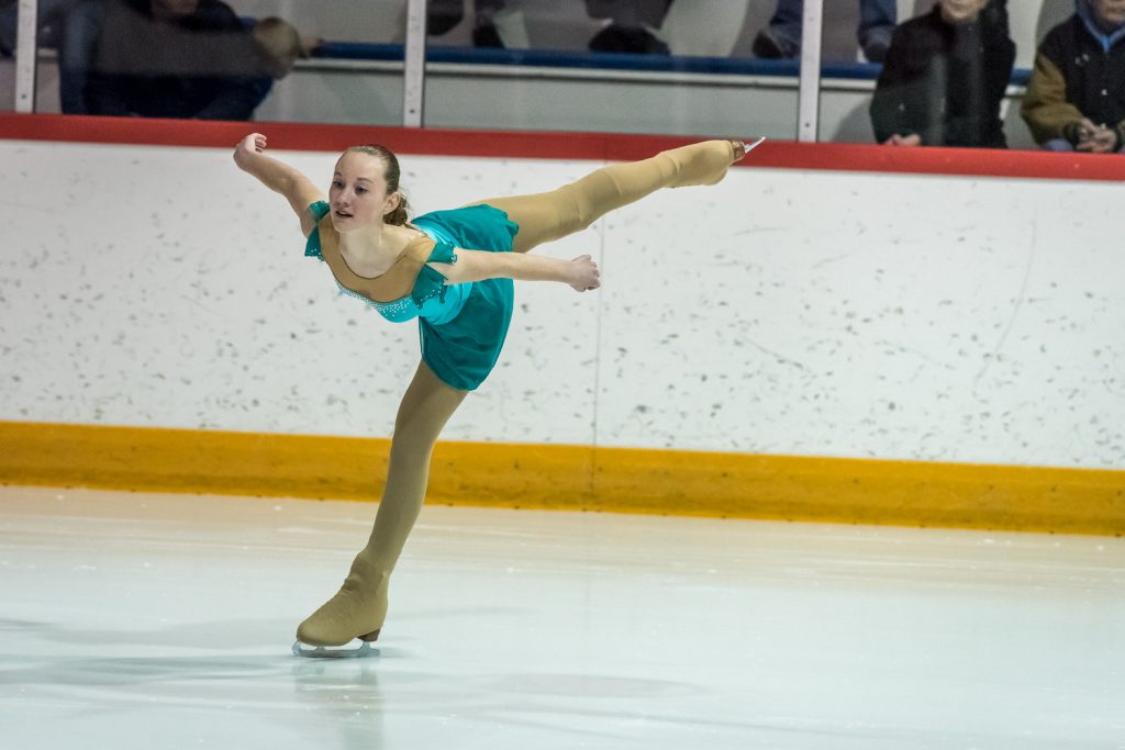 Lindsay Koepke performed a solo at the Sun Bowl Skating Club's Showcase 2015 last Thursday. (Richard McGuire photo)