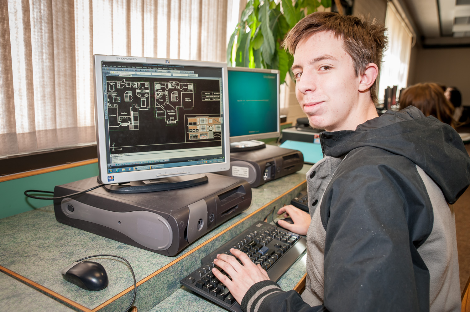 Dalton Rose, a student at Osoyoos Secondary School, took gold in the Architectural CAD provincial competition in Abbotsford last week. He beat out students from larger schools, and will now be going to national competitions in Toronto in June. The competition was organized by Skills Canada BC and involved students from all regions of the province. (Richard McGuire photo)