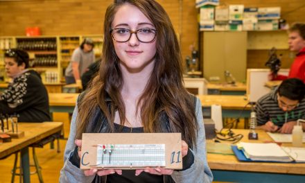 Girls better than boys at electronics, say gold winner and instructor; OSS students off to provincial skills competition