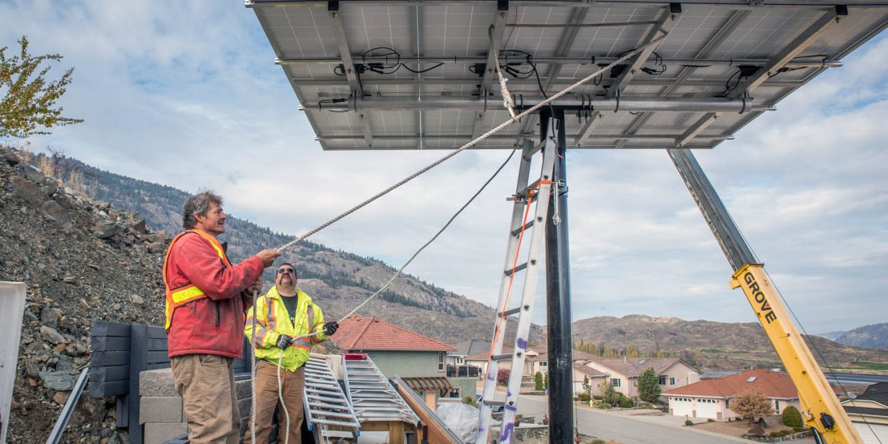 Solar evangelist moves his panels to increase efficiency