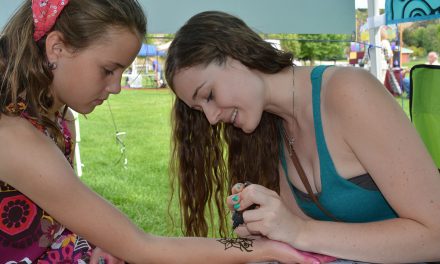 Henna tattoos at Oliver’s artisan market