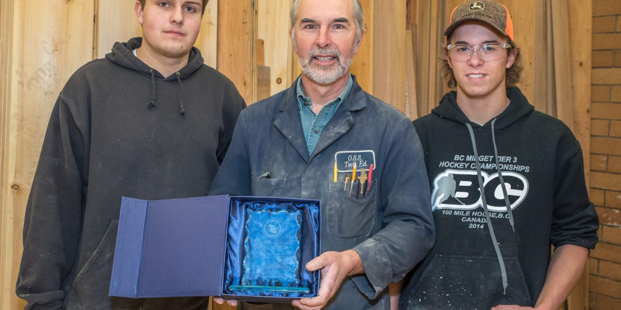 OSS teacher Ivor Langley named as B.C. technology teacher of the year by BCTEA