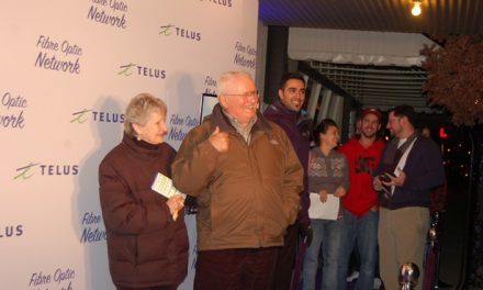Families get purple carpet treatment at movie night