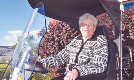 Energetic Osoyoos senior, Iris Tweedy, 92, steals the show during this year’s Terry Fox Run