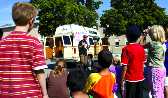OSOYOOS ELEMENTARY SCHOOL PAID SPECIAL VISIT BY TERRY FOX VAN AND FOX’S BROTHER
