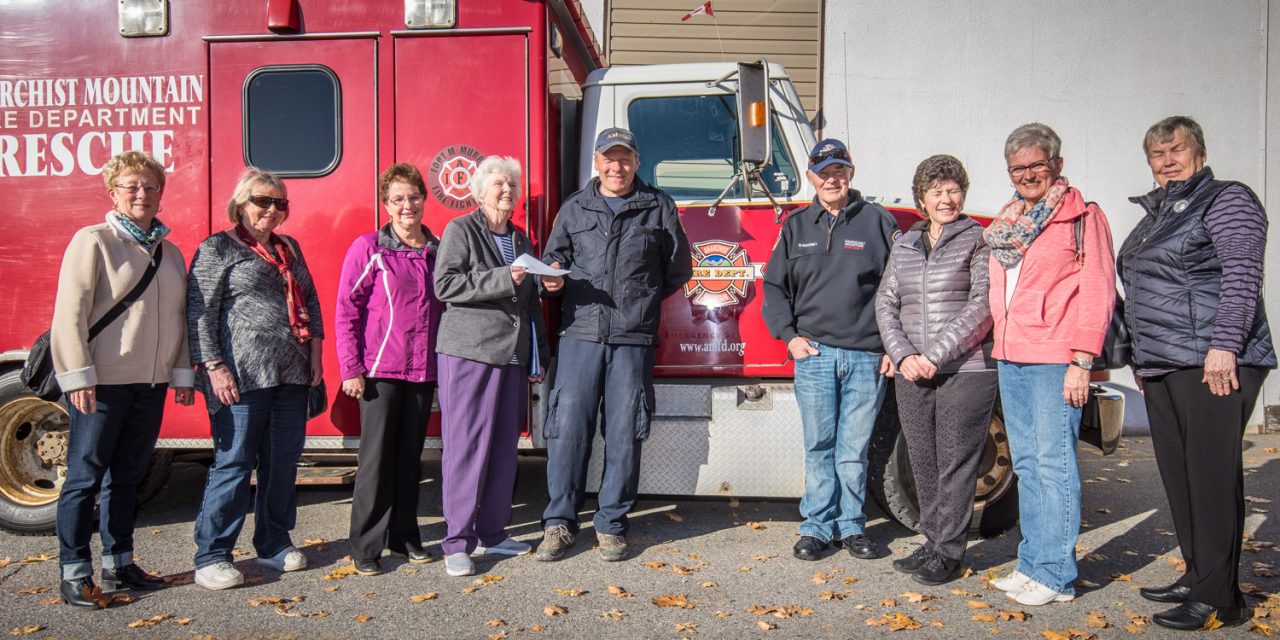 Dorcas Ladies raise funds for Anarchist Mountain Fire Department
