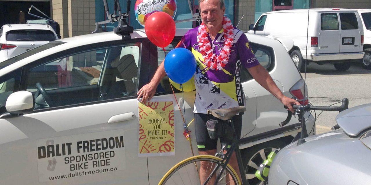Osoyoos man bicycles to coast to raise money for India’s oppressed Dalits