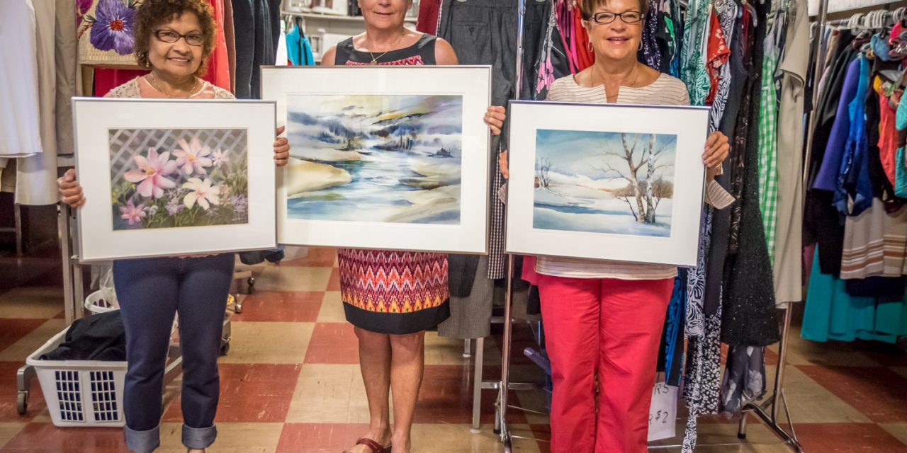 Watercolour paintings donated to Osoyoos United Church Thrift Shop