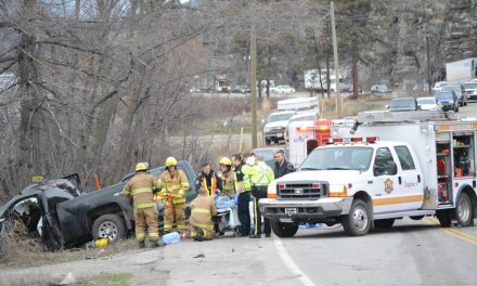 Three-vehicle collision closes highway at Vaseux Lake