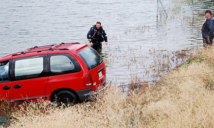 STOLEN VAN FOUND AT BOTTOM OF PEANUT LAKE