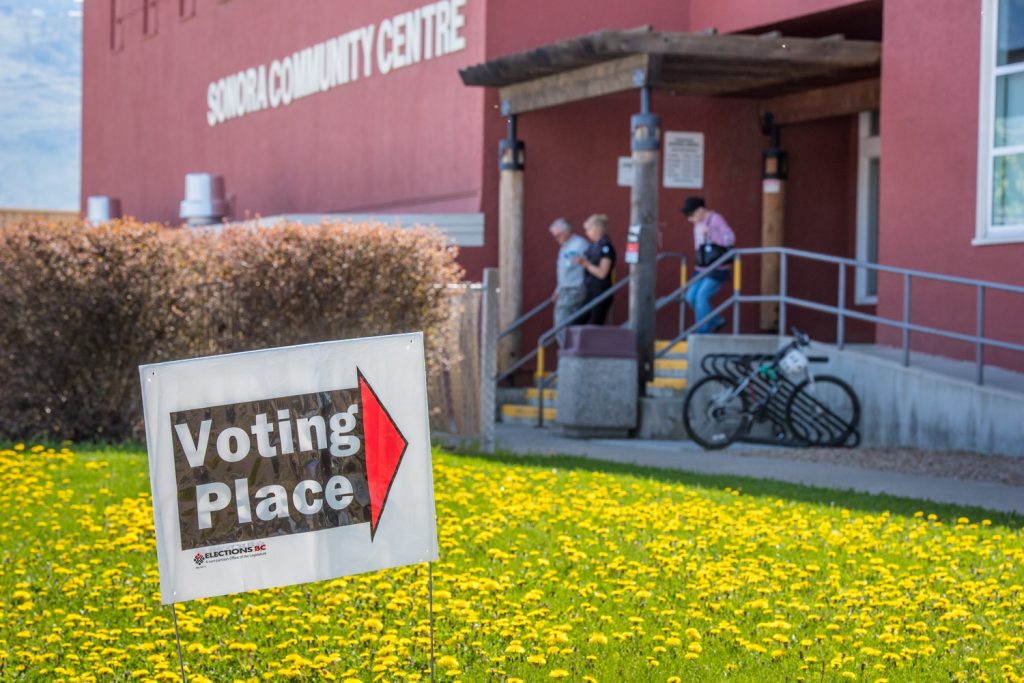 Voting has been steady at the advance poll at the Sonora Community Centre for the provincial election. The polls are open again Saturday and then close on Sunday and Monday. They reopen on Tuesday, May 9, General Voting Day. Polls are open from 8 a.m. to 8 p.m. (Richard McGuire photo)