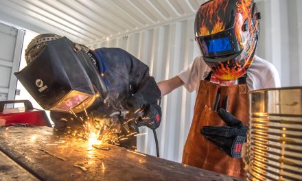 Osoyoos Elementary students try hand at welding and metal work