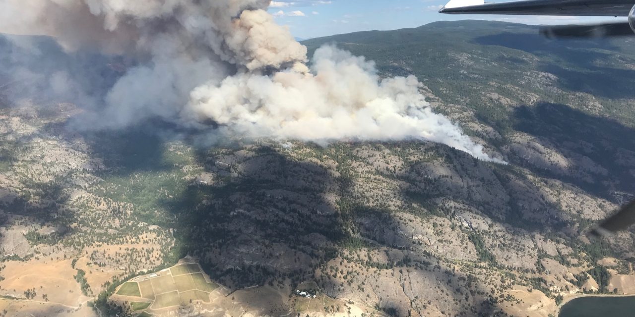 UPDATE: Thousands on evac alert as fire grows to 1,400 hectares south of Penticton