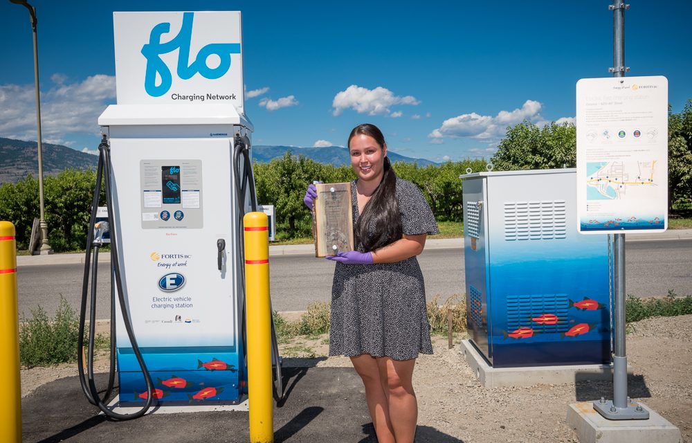 New EV charging stations unveiled, showcase OIB youth artwork