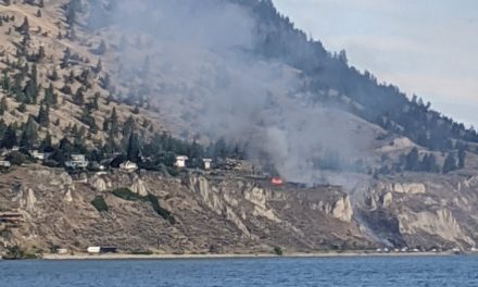 UPDATE: Traffic moving slowly after fire closes Hwy 97