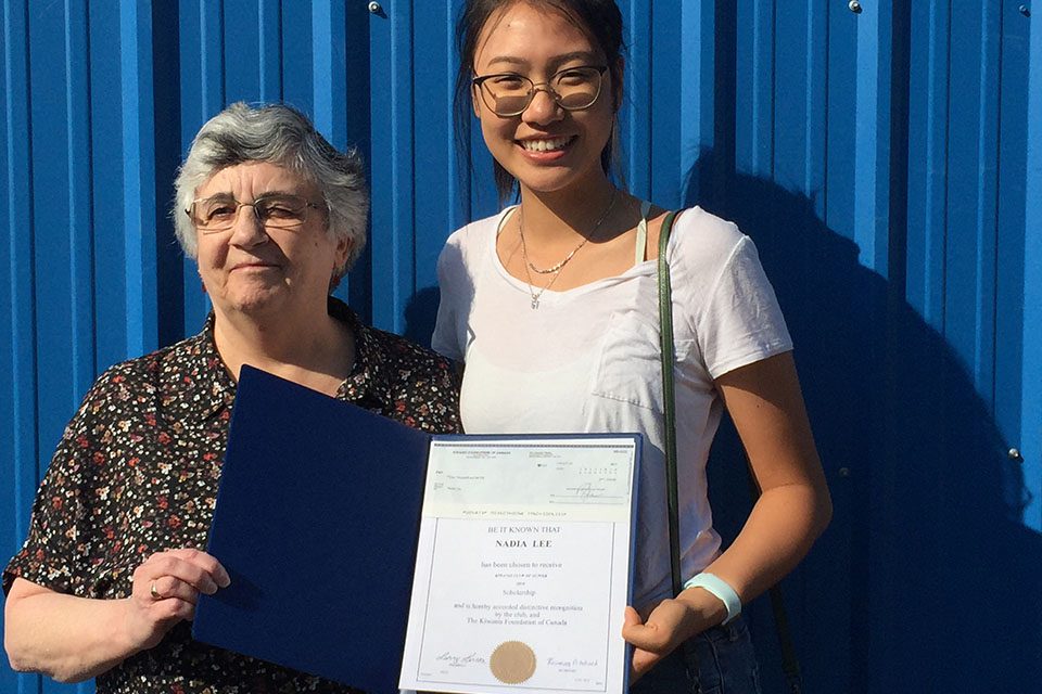 Young woman receives scholarships
