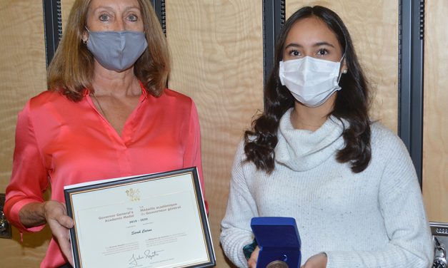 SOSS grad wins Governor General’s medal