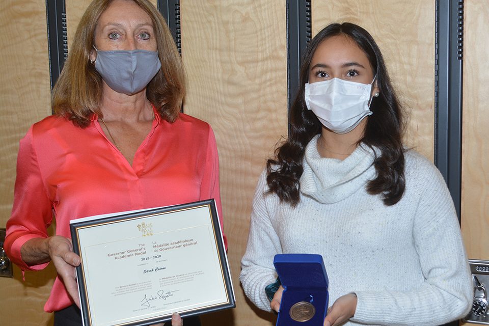 SOSS grad wins Governor General’s medal