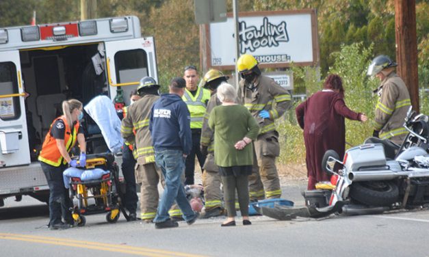 Motorcyclist injured in accident
