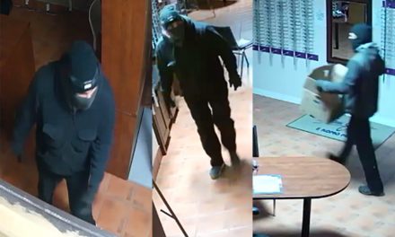Two men sought after theft from Oliver business