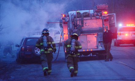 Person suffers smoke inhalation during vehicle fire