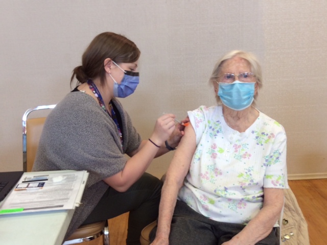 Clinic vaccinates 200 people in Oliver
