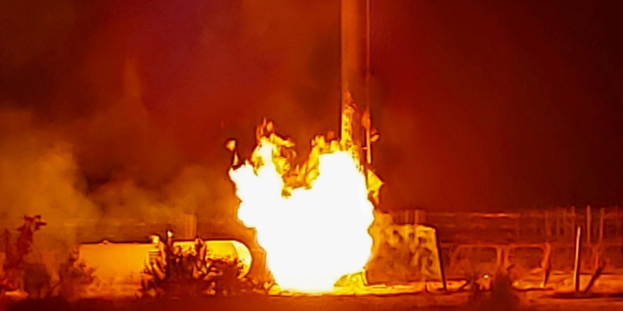 Vineyard wind machine catches fire in Osoyoos