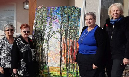 Beautiful wall quilt raffled for hospice society