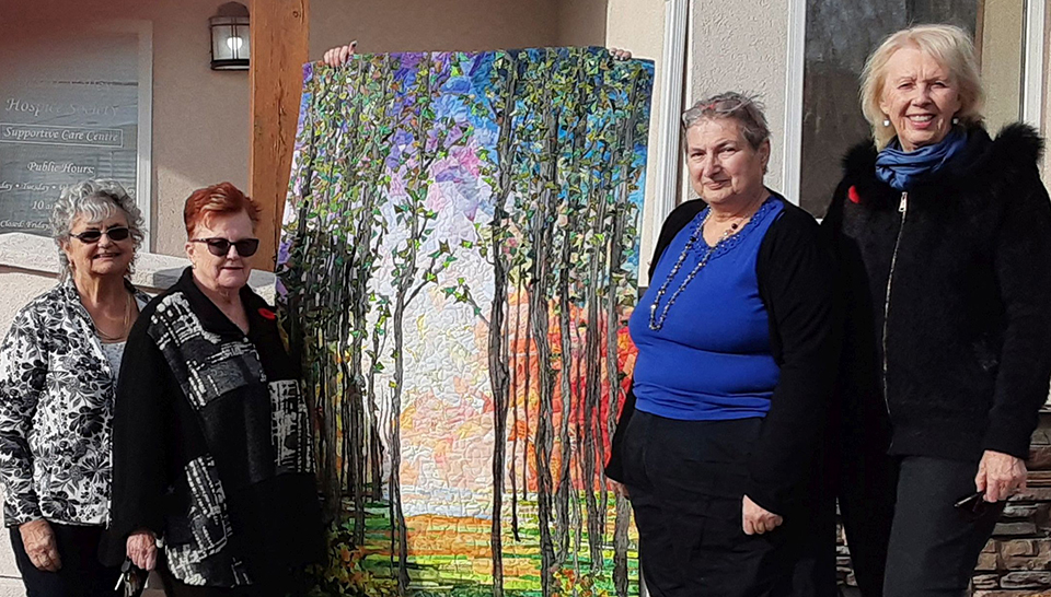 Beautiful wall quilt raffled for hospice society
