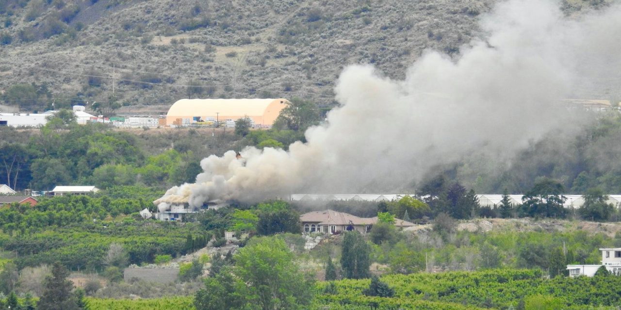 House fire near Osoyoos displaces seven residents