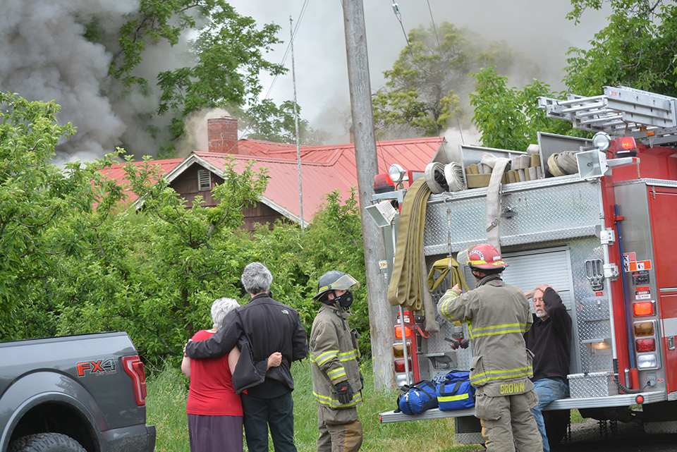 Fire crews battle Yarrow Street blaze in Oliver
