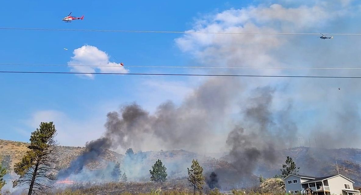 UPDATED: Wildfire NE of Oliver forces evacuations